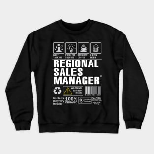 Regional Sales Manager Shirt Funny Gift Idea For Regional Sales Manager multi-task Crewneck Sweatshirt